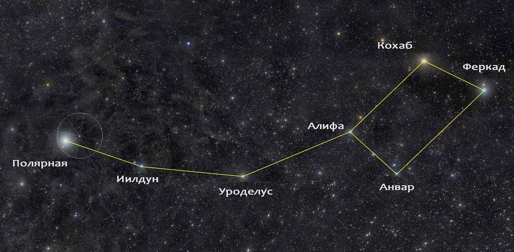 Как найти полярную звезду - wikihow