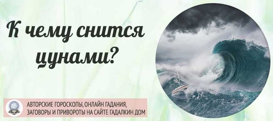 К чему снится цунами: толкование по сонникам, значение сна, если удалось спастись или волна накрыла город