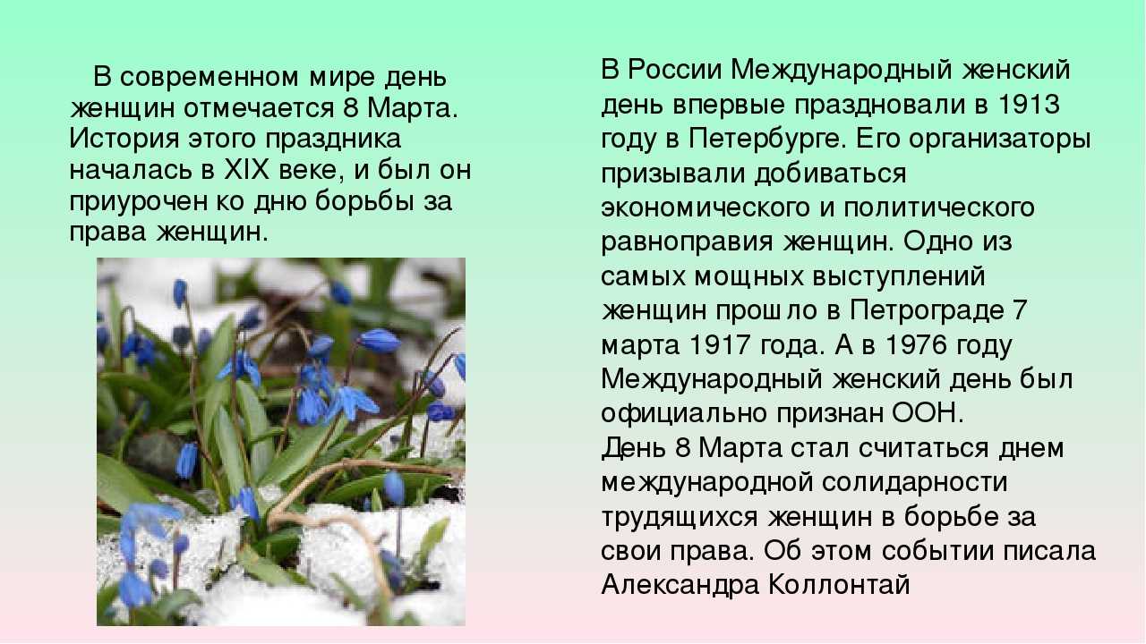 8 марта (международный женский день) 