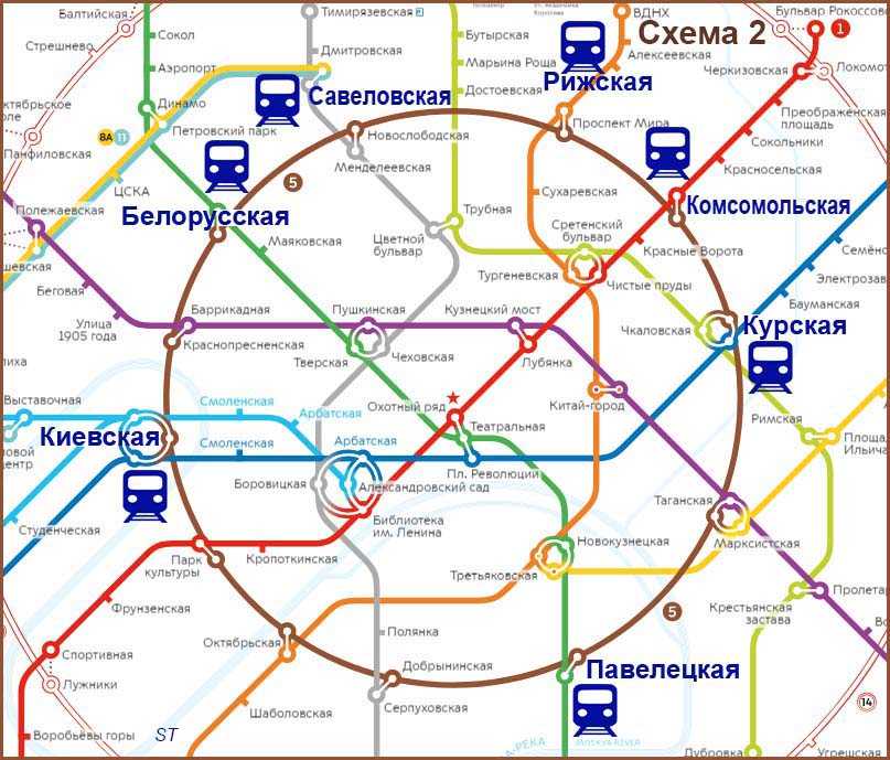С какого вокзала ехать до петера?