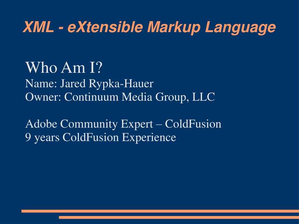 Синтаксис языка xml