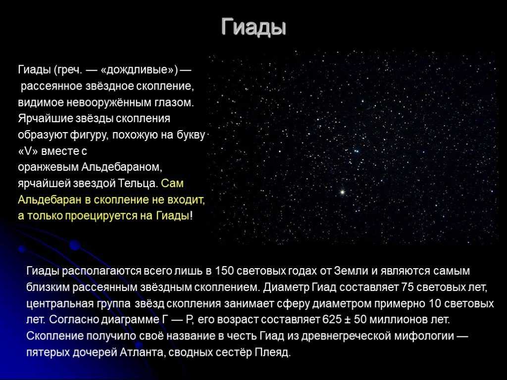 Значение Гиады в астрологии Описание соединения Гиады с планетами в натальной карте, гороскопе Раздел неподвижные звезды